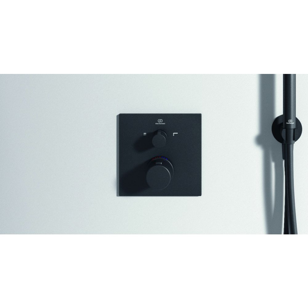 Baterie cada sau dus termostatata Ideal Standard Ceratherm C100 negru mat [3]