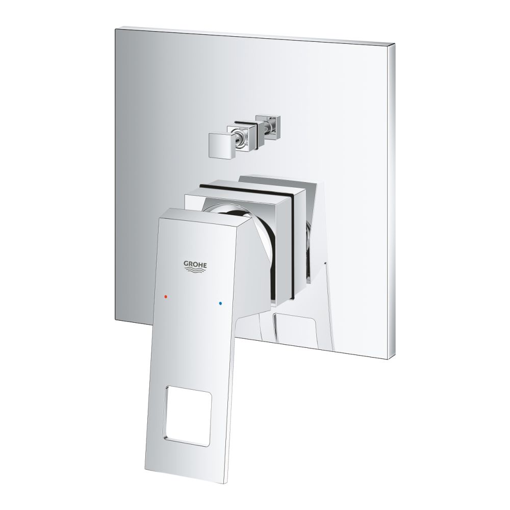 Baterie cada sau dus Grohe Eurocube incastrata pentru corp ingropat, cu 2 căi, crom [3]