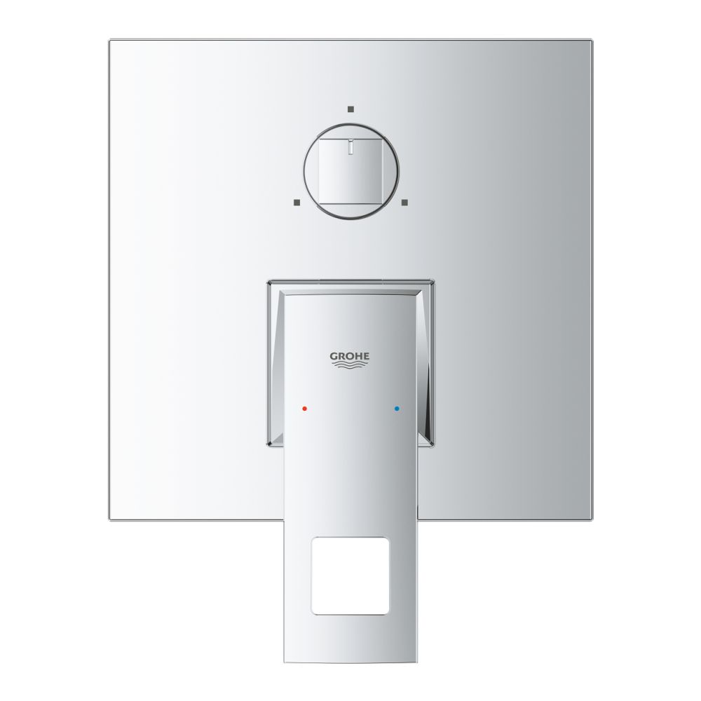 Baterie cada sau dus Grohe Eurocube incastrata pentru corp ingropat, cu 3 căi, crom [2]