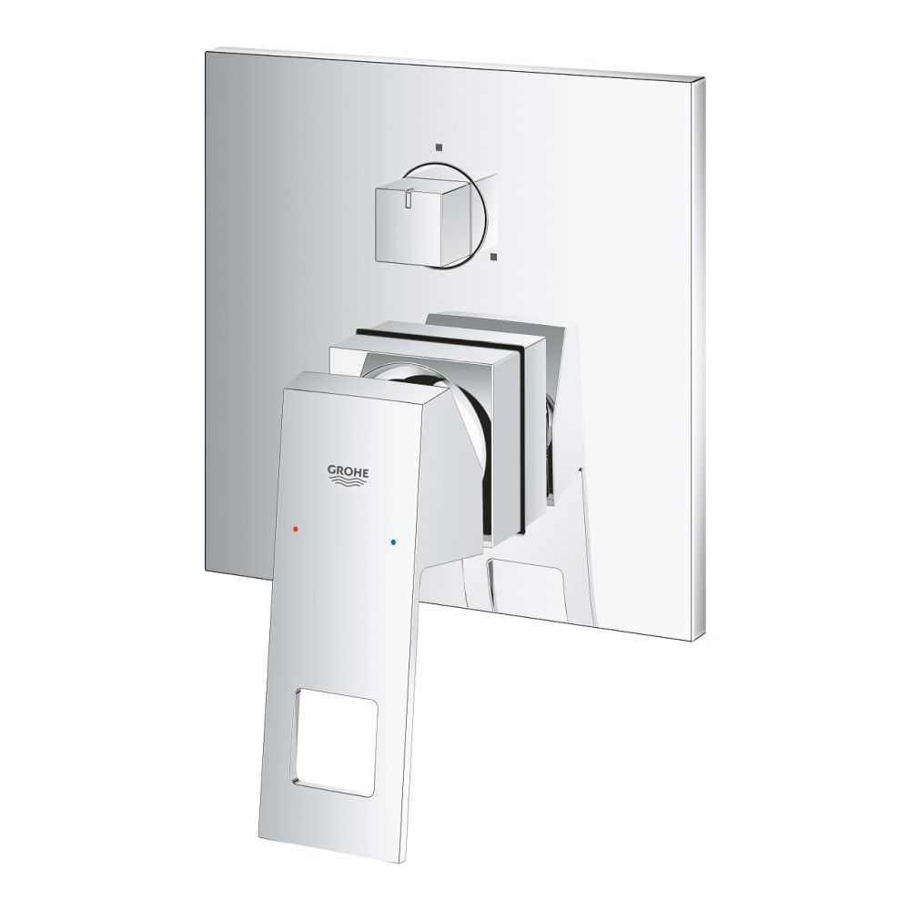 Baterie cada sau dus Grohe Eurocube incastrata pentru corp ingropat, cu 3 căi, crom [3]