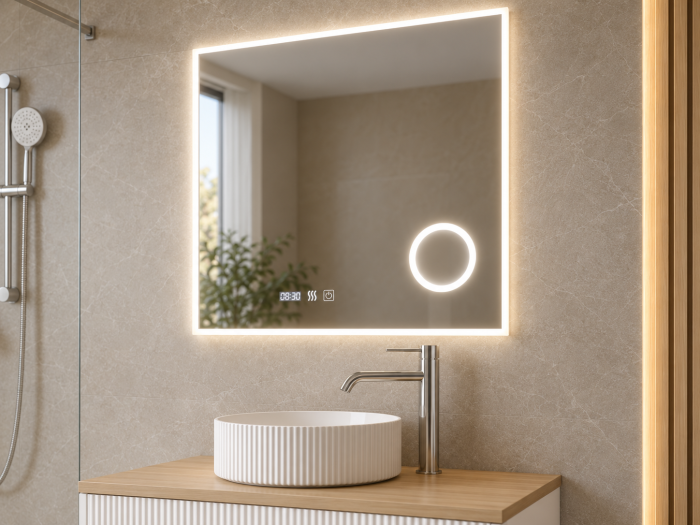 Pachet baie completă cu dus walk-in 80 cm, mobilier, lavoar si WC  Foglia Essential [3]