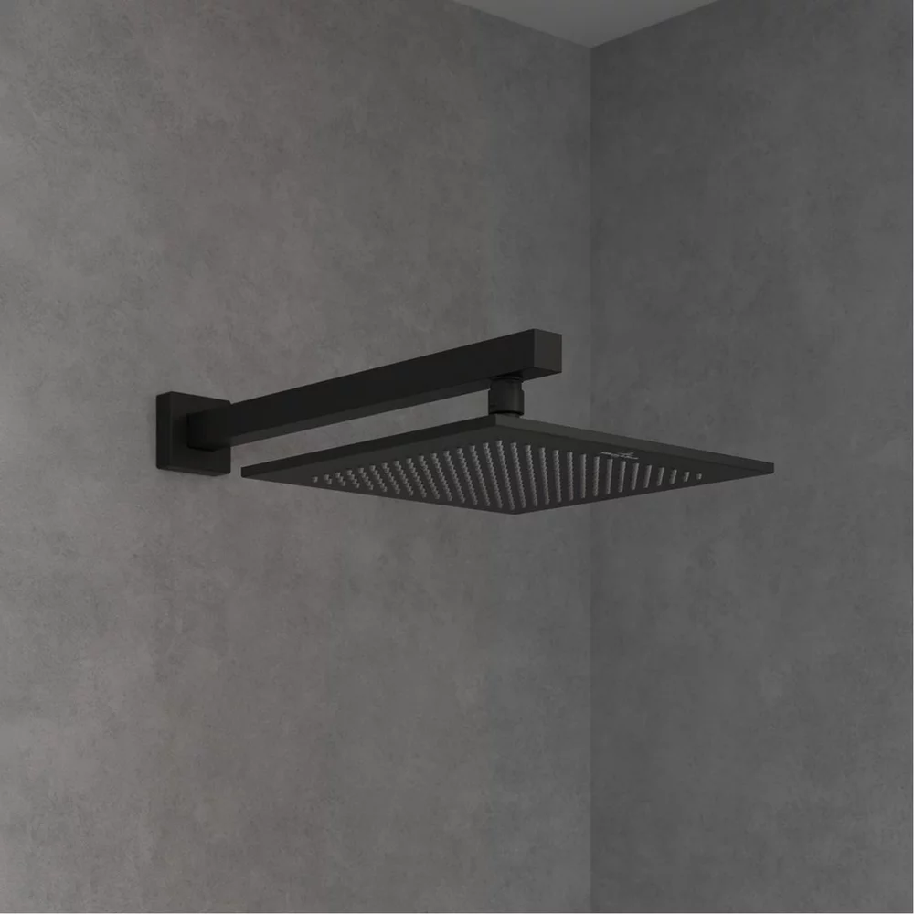 Palarie de dus 25 x 25 cm, patrata, negru mat, Villeroy&Boch Universal Showers [2]