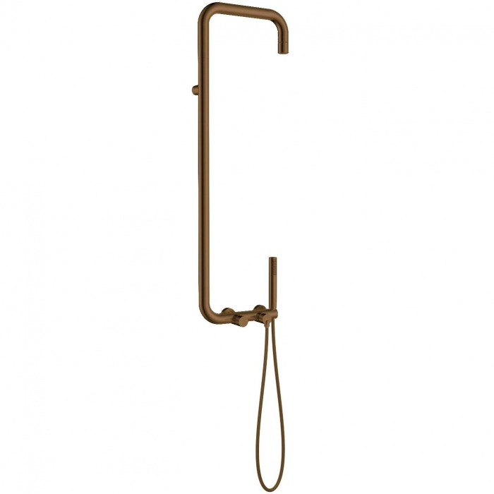 Coloana de dus culoare bronz periat cu baterie monocomanda Deante Silia [2]