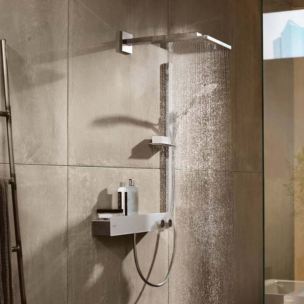 Palarie dus patrata crom lucios Hansgrohe, Raindance E 300 [2]