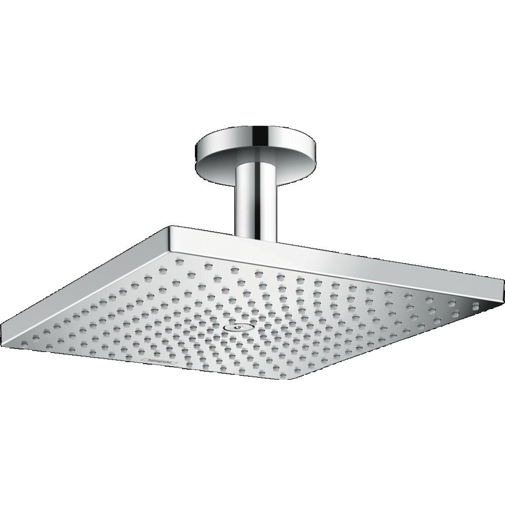 Palarie dus patrata cu brat dus vertical, culoare crom lucios Hansgrohe Raindance E 26250000