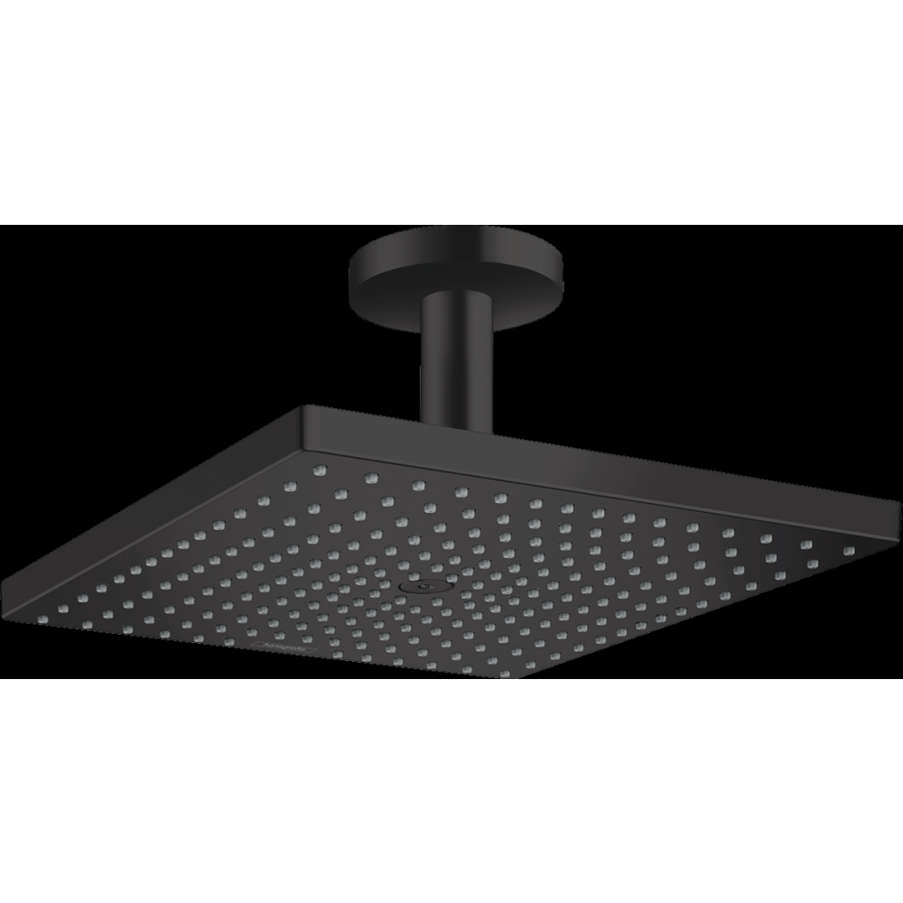 Palarie dus patrata cu brat dus vertical, culoare negru mat Hansgrohe Raindance E 26250670