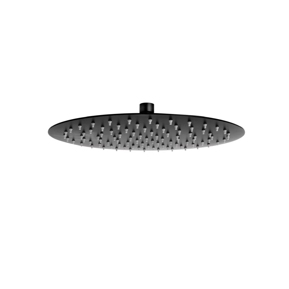 Palarie dus rotunda FDesign Inula, 300 mm, negru mat