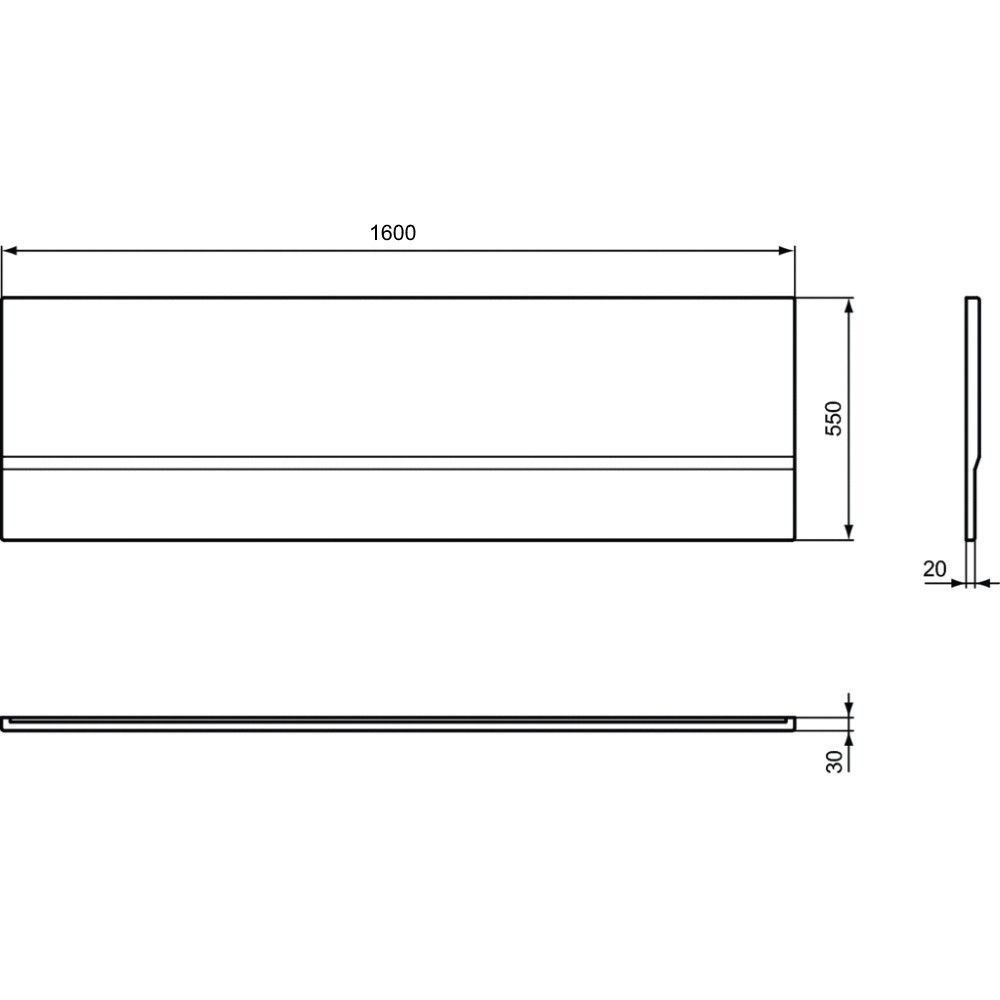 Masca frontala cada 160 cm Ideal Standard Hotline New [5]