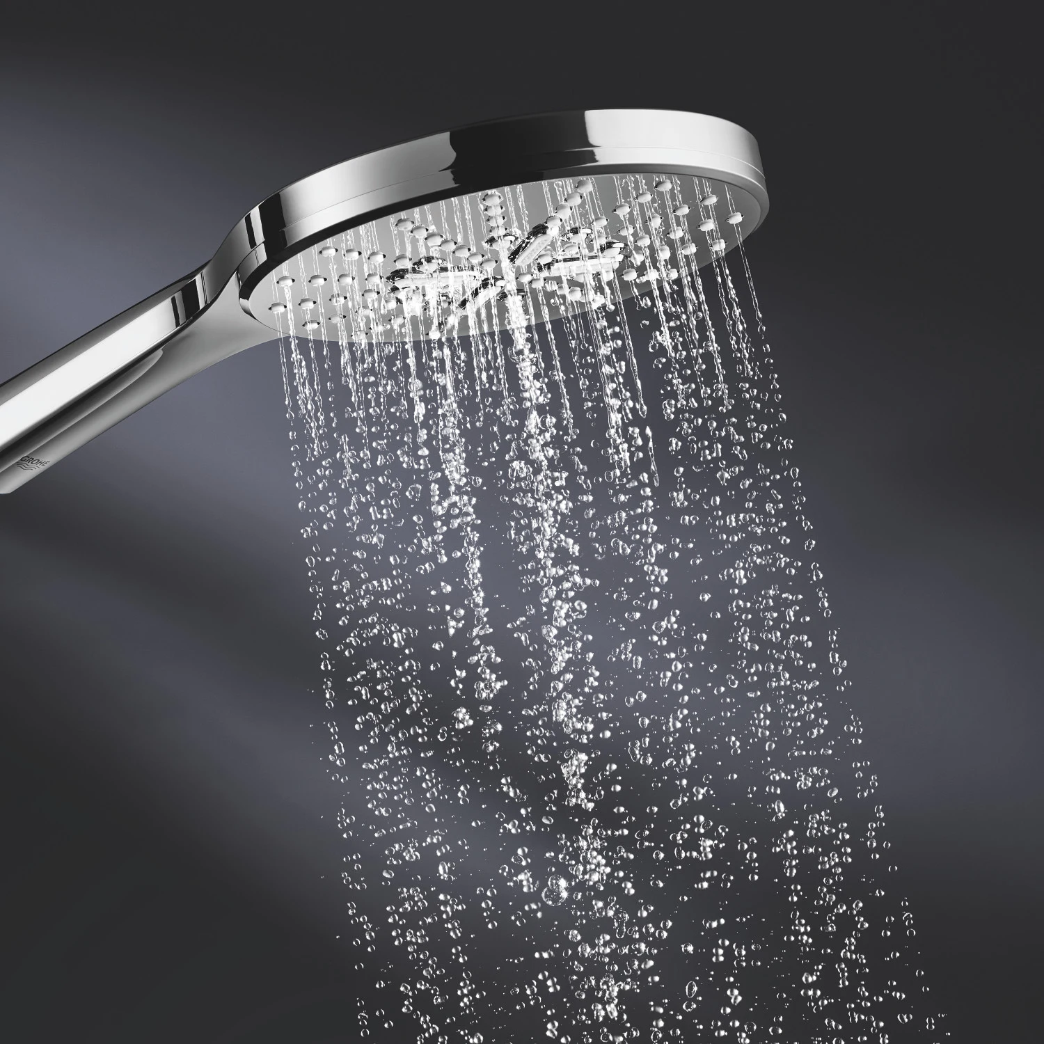 Para de dus crom cu 3 jeturi, 15 cm diametru, Grohe Rainshower SmartActive [4]