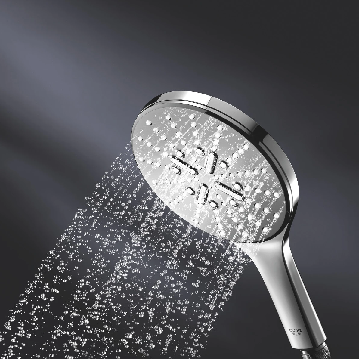 Para de dus crom cu 3 jeturi, 15 cm diametru, Grohe Rainshower SmartActive [5]