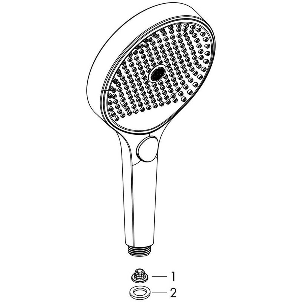 Para dus culoare bronz periat Hansgrohe, Rainfinity 130 [3]