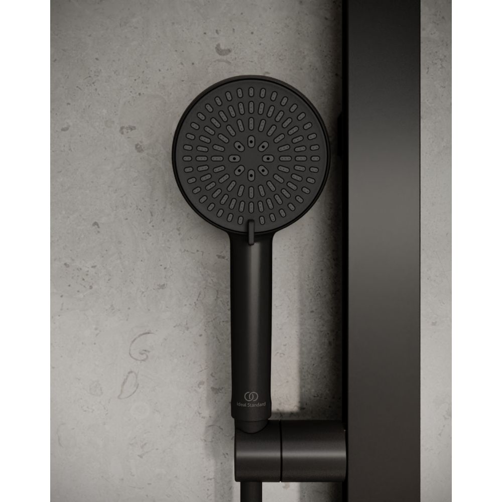 Para dus rotunda Ideal Standard Alu+ negru mat cu 2 functii [4]