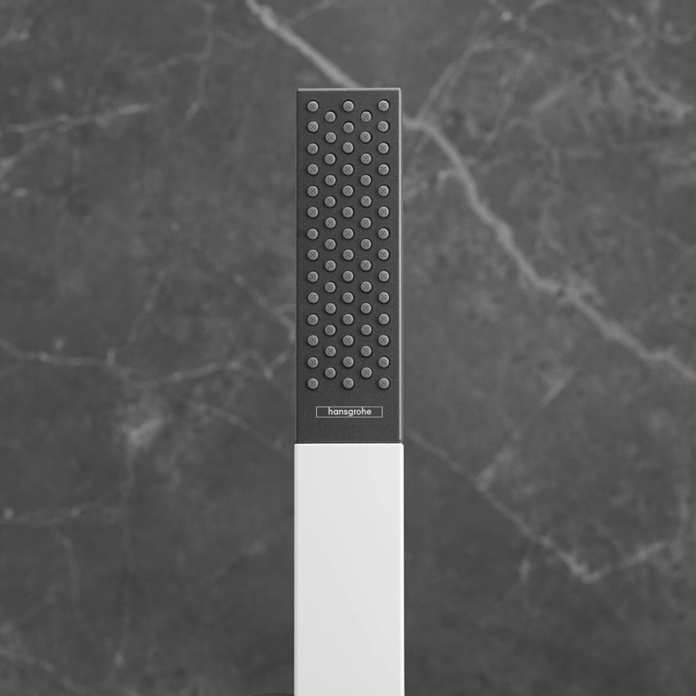 Para dus patrata culoare alb mat Hansgrohe Rainfinity 26866700 [2]