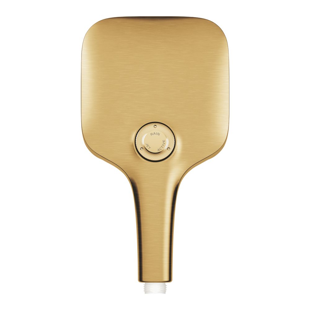Para dus patrata Grohe Rainshower Smartactive 130 cu 3 functii, auriu periat Cool Sunrise [4]