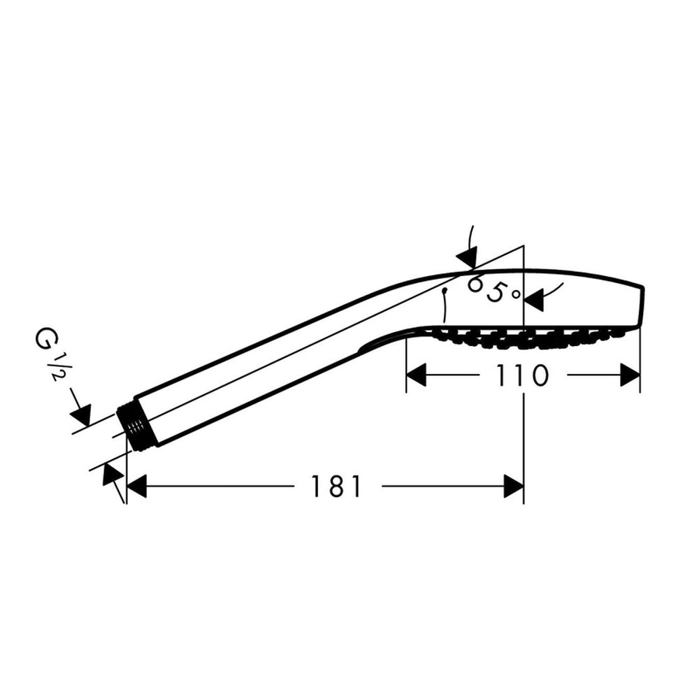 Para dus rotunda crom Hansgrohe, Croma Select S Vario [2]