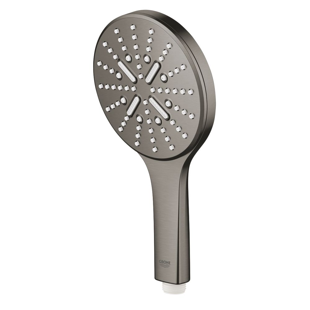 Para dus rotunda Grohe Rainshower Smartactive 130 cu 3 functii, antracit periat Hard Graphite [3]