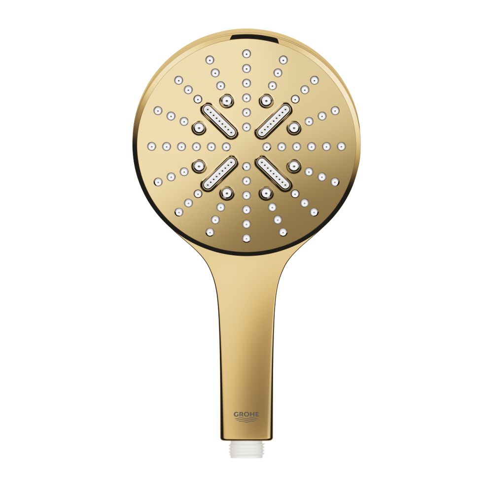 Para dus rotunda Grohe Rainshower Smartactive 130 cu 3 functii, auriu lucios Cool Sunrise [2]