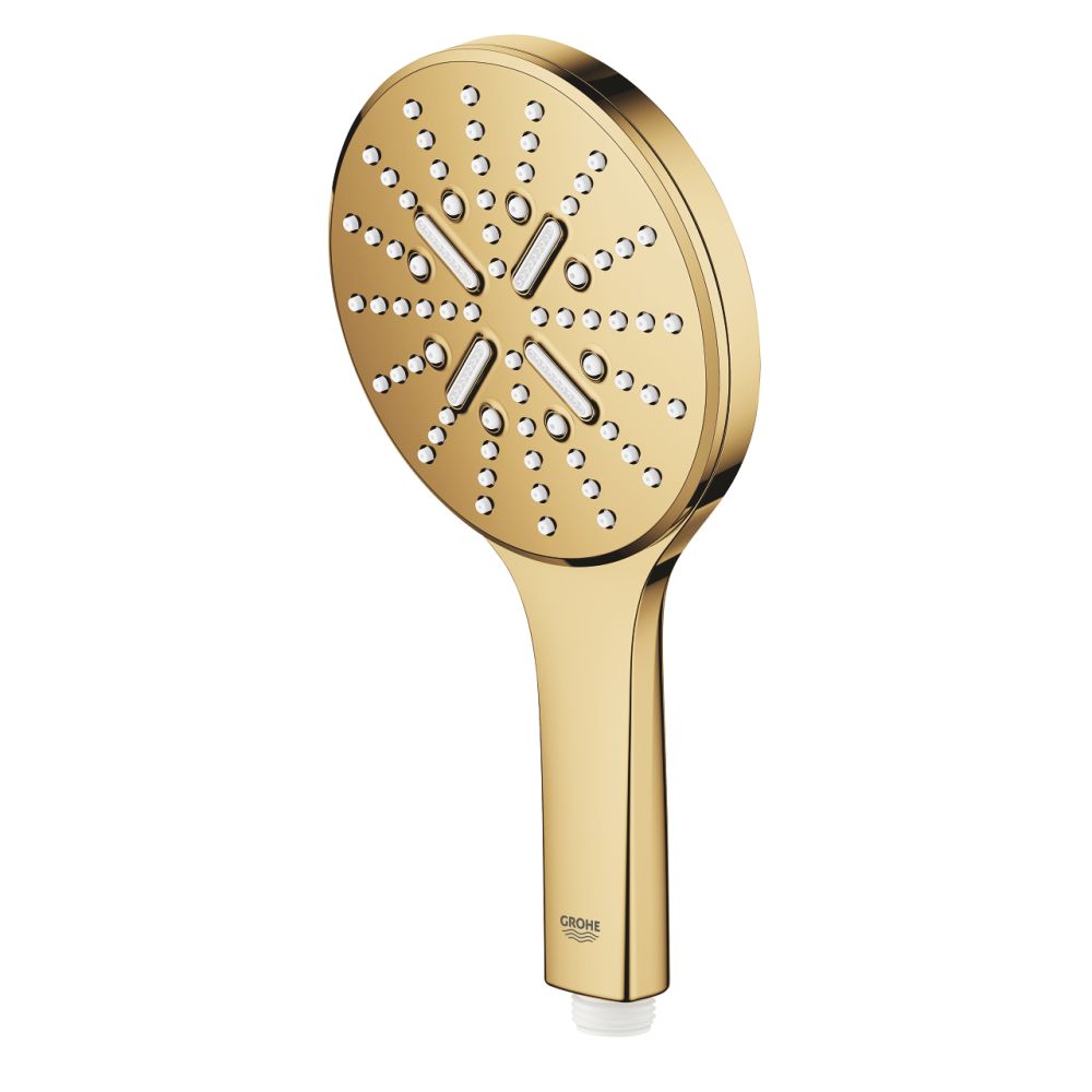 Para dus rotunda Grohe Rainshower Smartactive 130 cu 3 functii, auriu lucios Cool Sunrise [3]