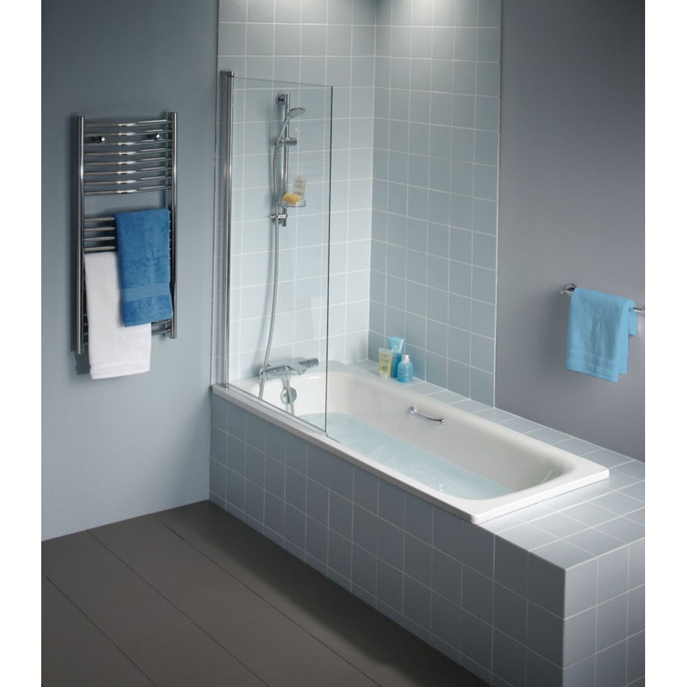 Paravan cada sticla securizata, rectangular, profil crom, 80x140 cm, Ideal Standard Connect [5]