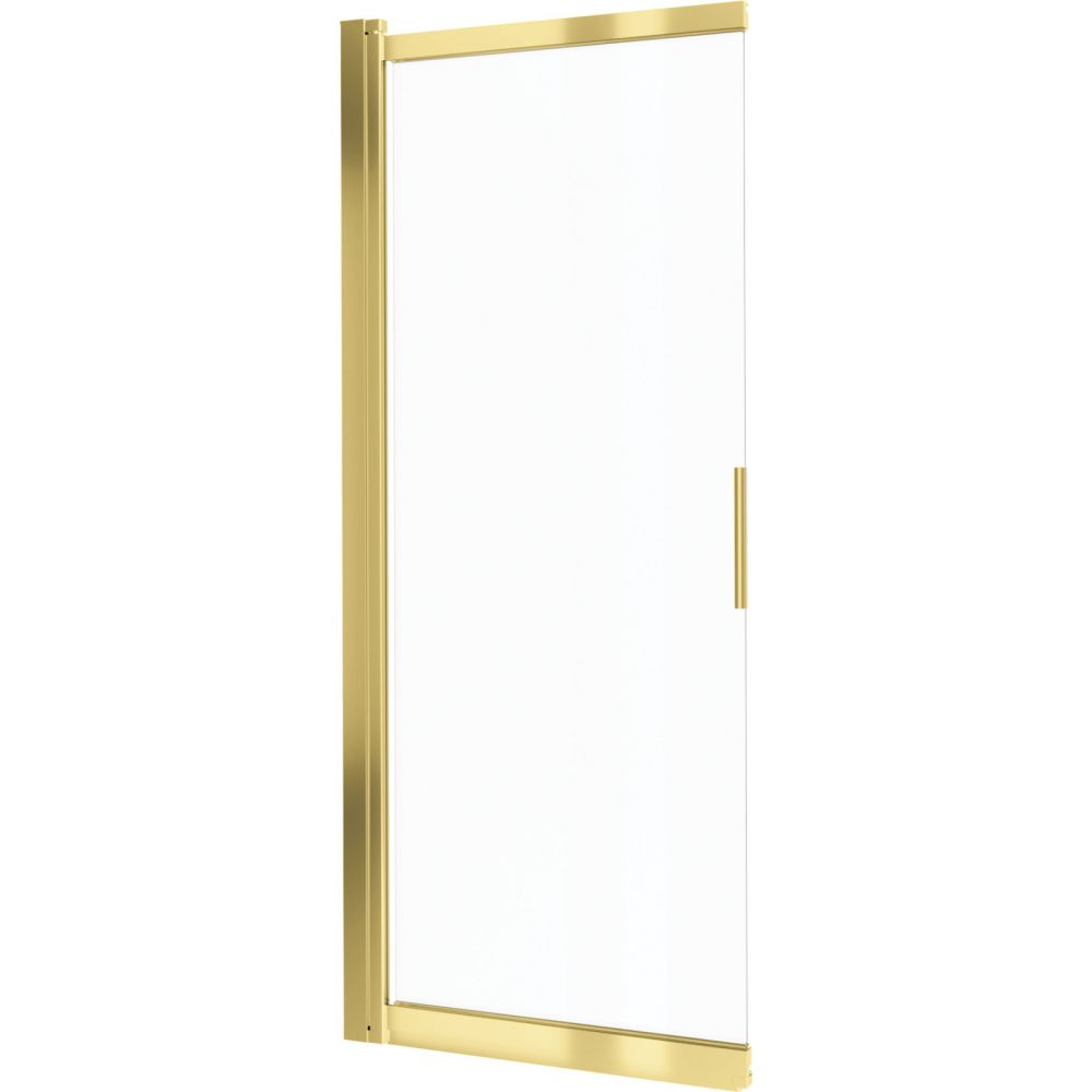 Paravan cada glisant sticla securizata, 100x140 cm, auriu lucios, Deante Prizma [2]