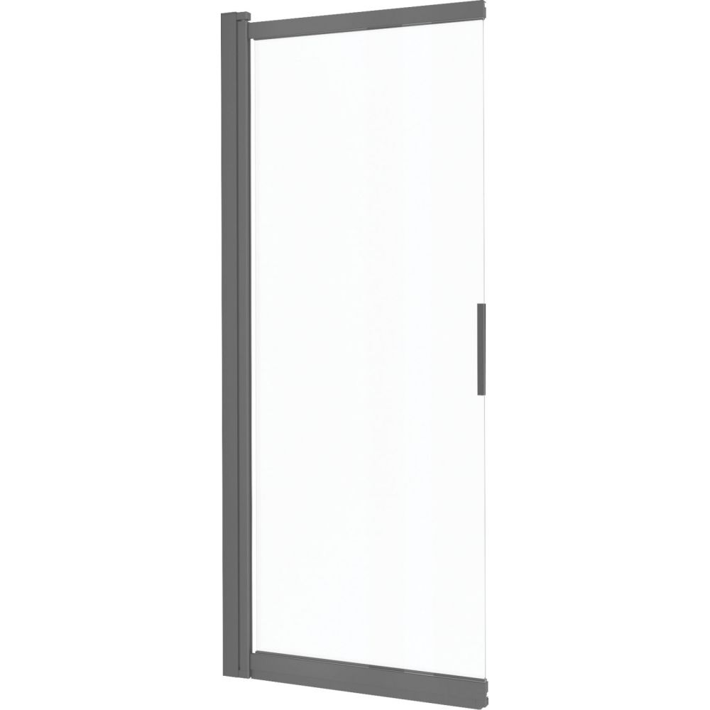 Paravan cada glisant sticla securizata, 100x140 cm, titan, Deante Prizma [2]