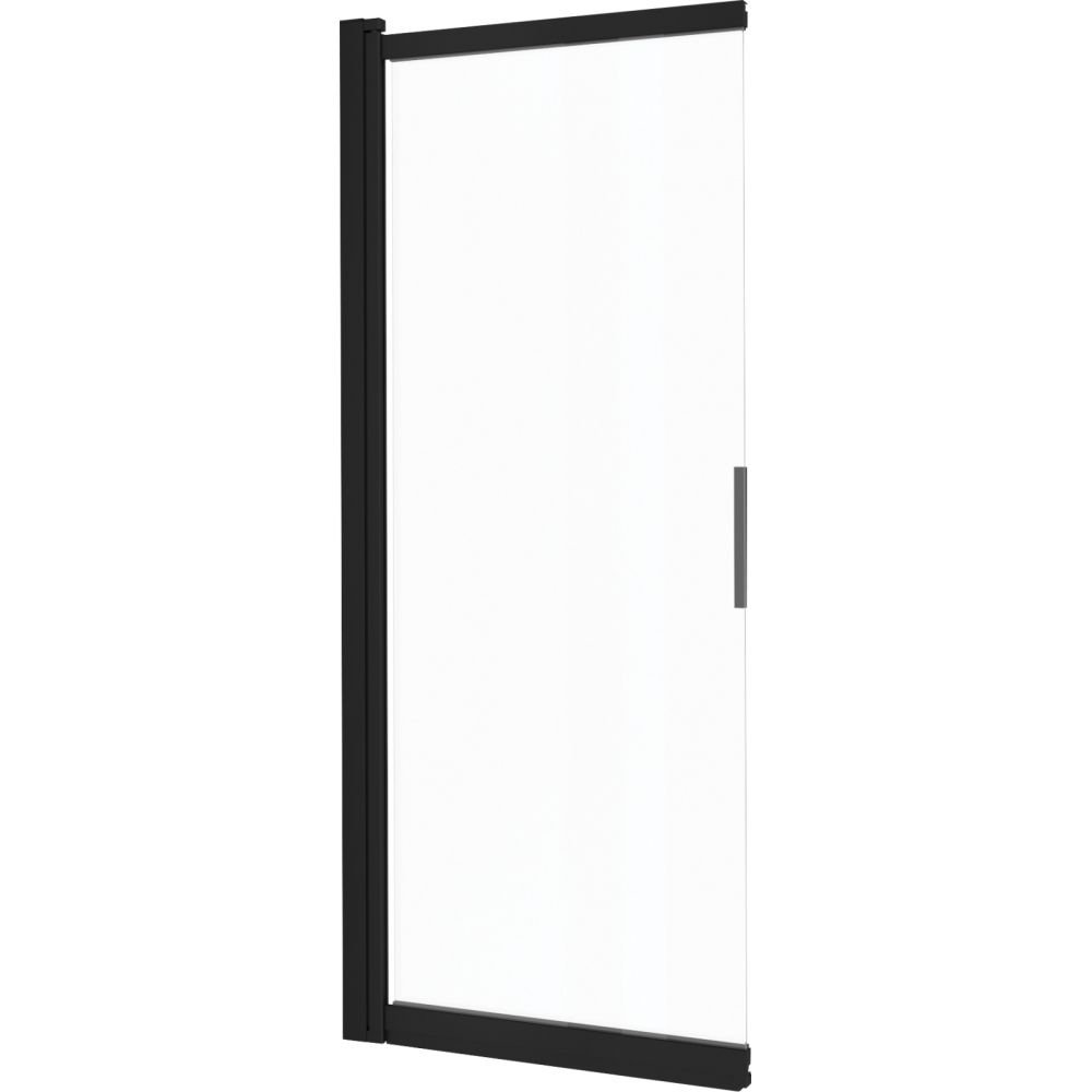 Paravan cada glisant sticla securizata, 100x140 cm, negru mat, Deante Prizma [2]