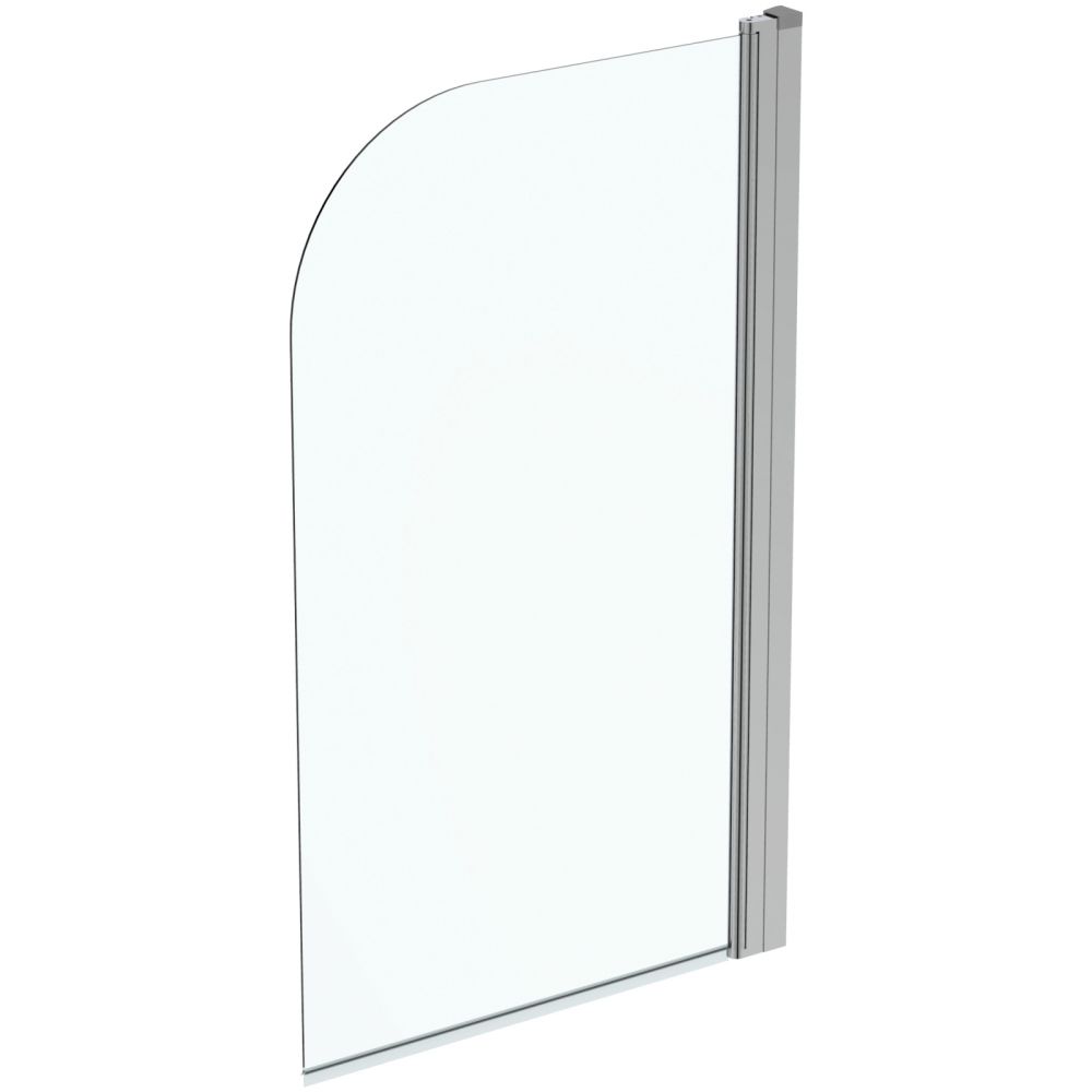Paravan cada sticla securizata, rotunjit, profil crom, 80x140 cm, Ideal Standard Connect [2]