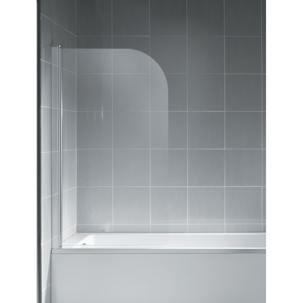 Paravan cada sticla securizata, rotunjit, profil crom, 80x140 cm, Ideal Standard Connect [3]