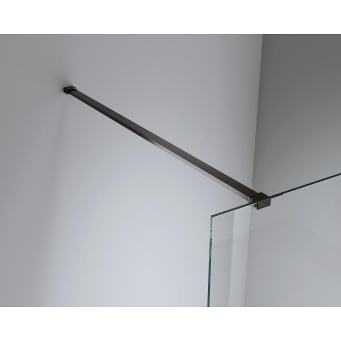 Paravan de dus negru Walk-In 100 cm, grosime sticla 8 mm Mediterraneo Trixie [3]