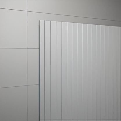 Paravan dus cu sticla riflata walk-in 90x200 cm, gun metal periat, sticla 8 mm, Ronal Lina [4]
