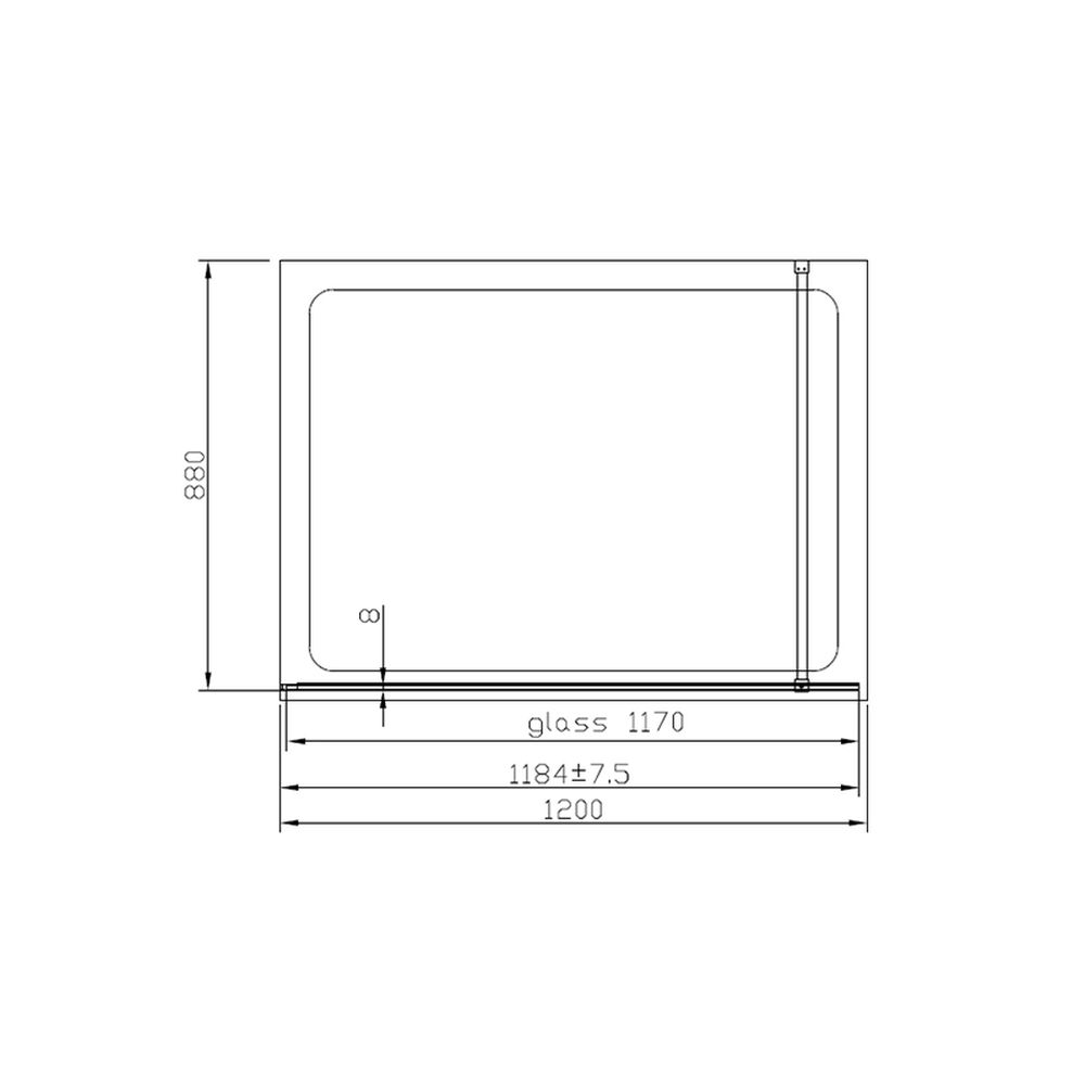 Paravan dus sticla securizata walk-in 120x200 cm, auriu periat, Mediterraneo Foxy [4]