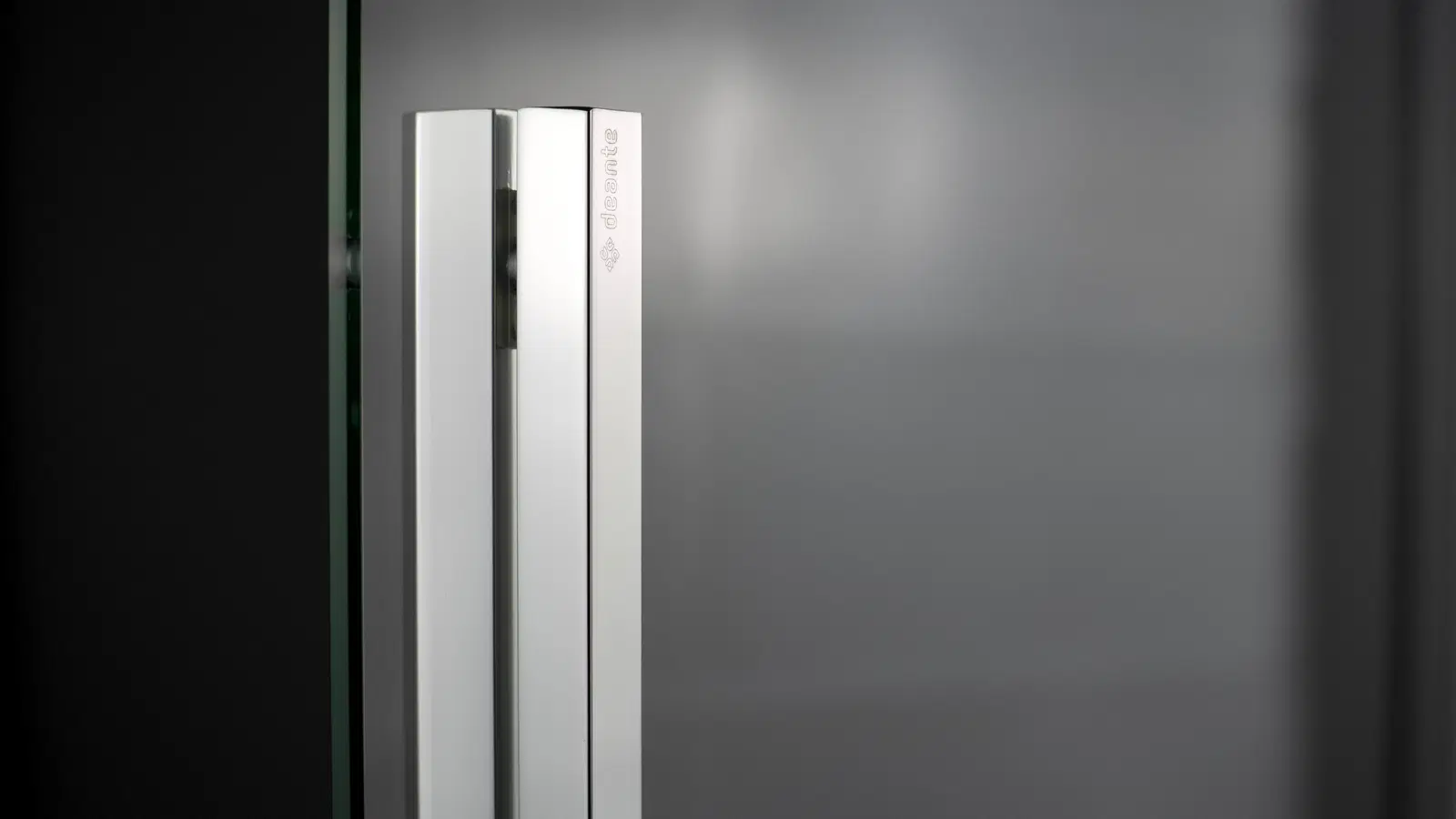 Paravan dus sticla securizata walk-in cu usa glisanta, 140x195 cm, crom lucios, Deante Prizma [9]