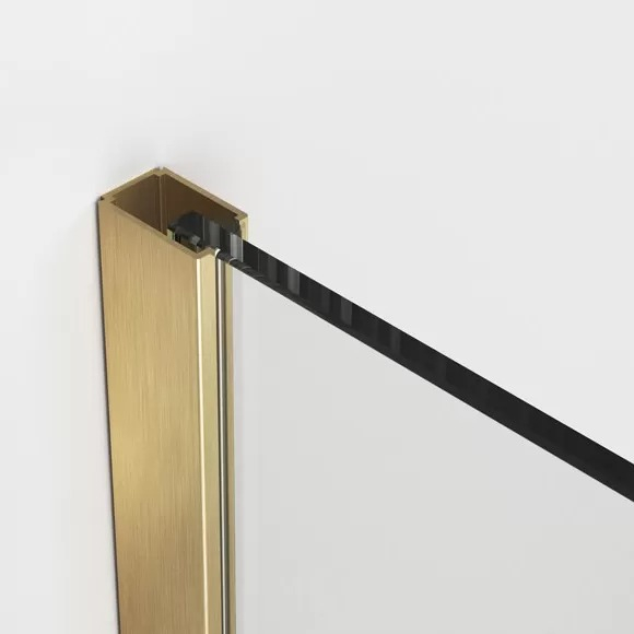 Paravan dus sticla walk-in 110x200 cm auriu periat Sanswiss Easy STR4P [4]