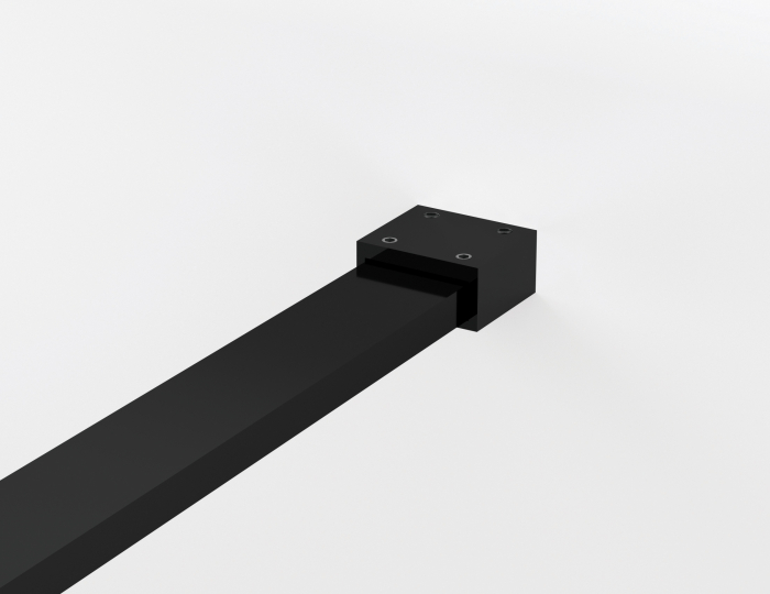 Paravan dus sticla walk-in 120x200 cm cu cadru metalic negru Sanswiss Easy [6]