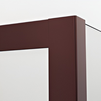 Paravan dus sticla walk-in 120x200 cm, bordeaux metal,  sticla 8 mm, Ronal Easy D40 [3]