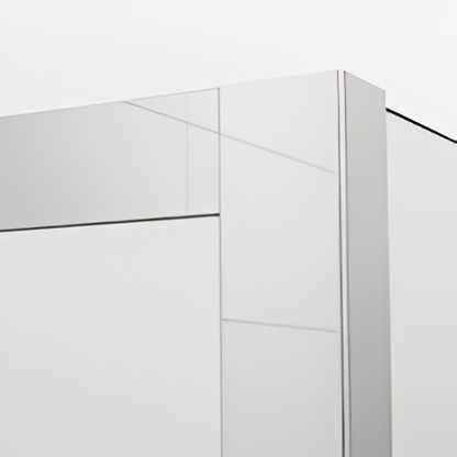 Paravan dus sticla walk-in 90x200 cm, slefuit lucios, sticla 8 mm, Ronal Easy [2]