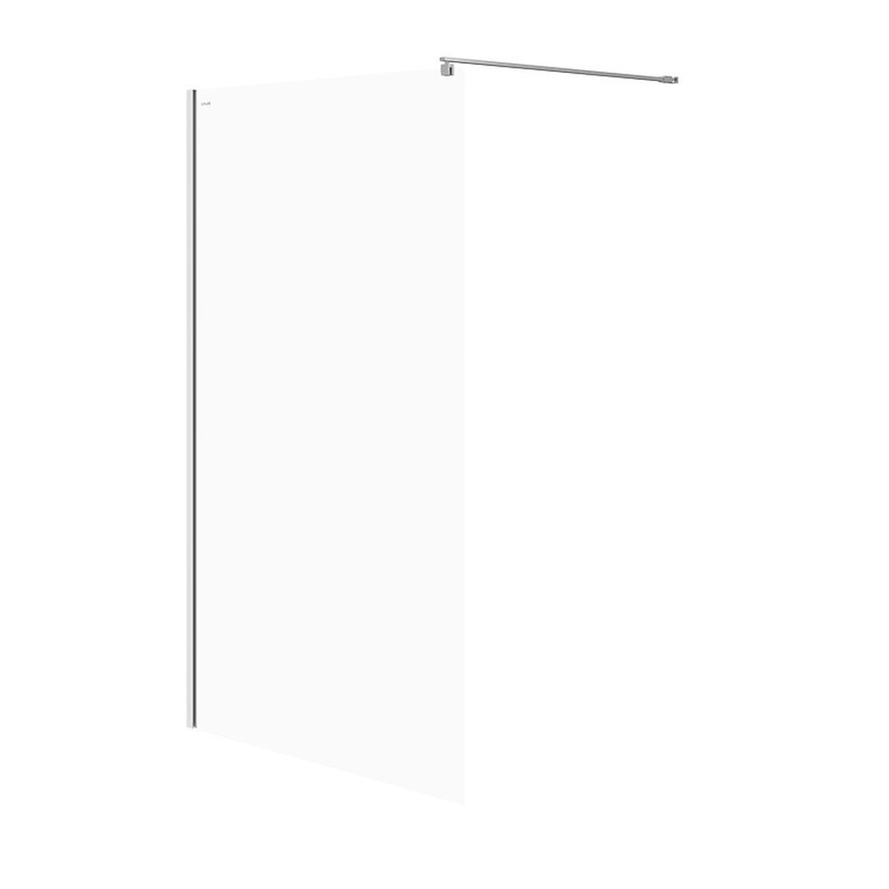 Paravan dus walk-in 120x200 cm Cersanit Mille, sticla securizata, profil crom