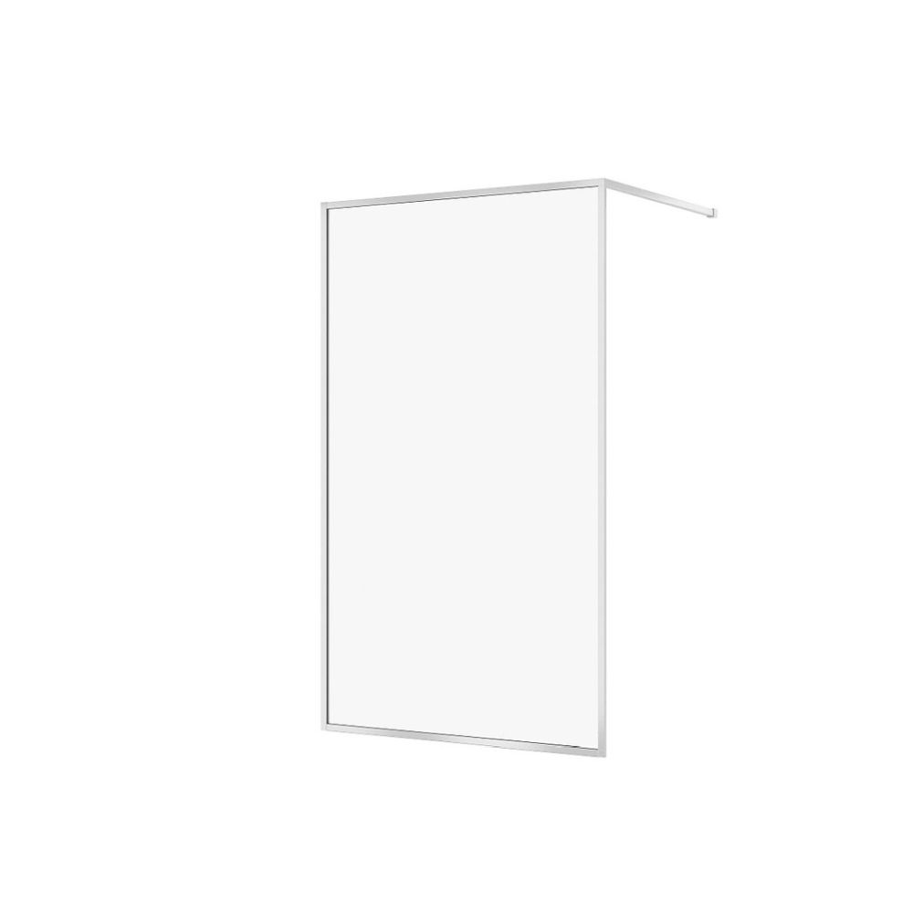 Paravan dus walk-in 120x200 cm Cersanit Larga, sticla securizata, profil crom