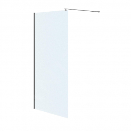 Set paravan dus walk-in 100x200 cm Cersanit Mille, profil crom, cu  bara, para dus si furtun, Hansgrohe si baterie dus, culoare crom, Cersanit Suaro [2]
