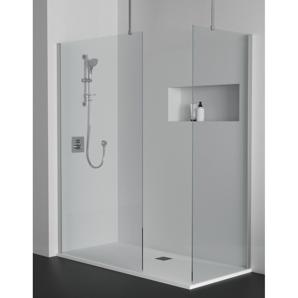 Paravan dus walk-in 120x200 cm Ideal Standard i.Life, sticla securizata, profil argintiu [4]