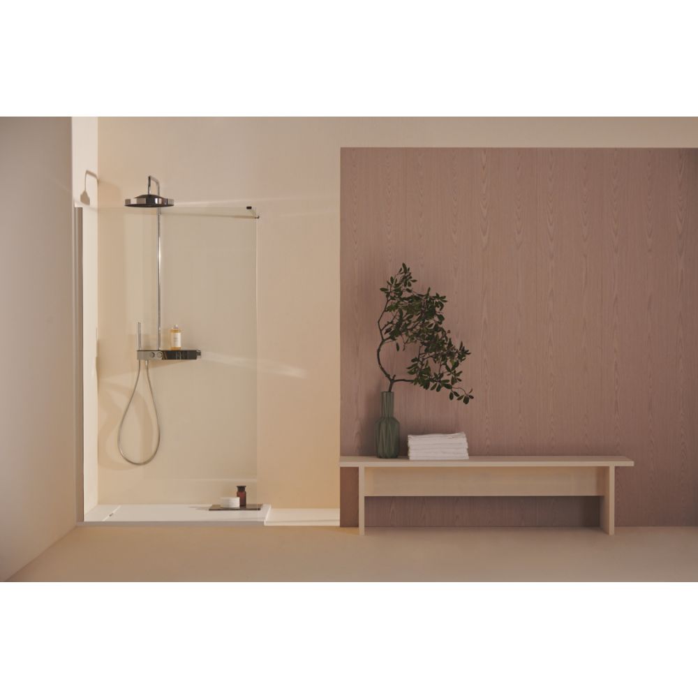 Paravan dus walk-in 120x200 cm Ideal Standard i.Life, sticla securizata, profil argintiu [3]