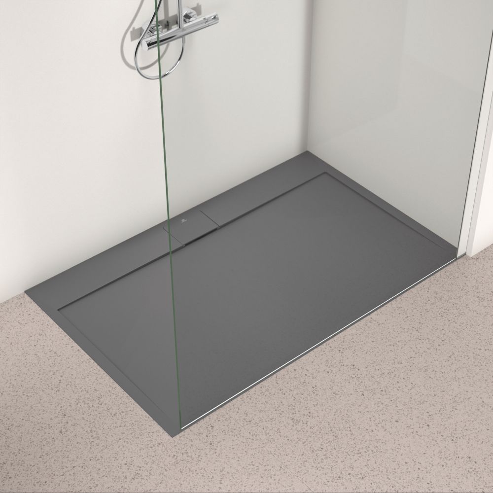 Paravan dus walk-in 140x200 cm Ideal Standard i.Life, sticla securizata, profil argintiu [5]