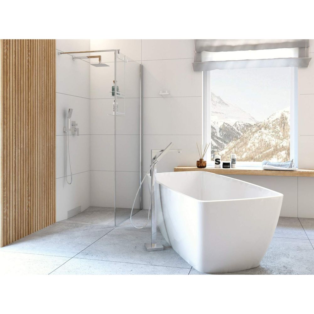 Paravan dus walk-in sticla securizata 90x200 cm crom Deante Kerria Plus [2]