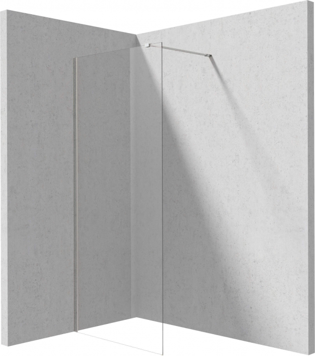 Paravan dus fix 70x195cm, sticla securizata 6 mm, argintiu cromat, tehnologie Active-Cover, Deante Prizma