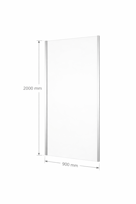 Perete dus 90x200 cm, sticla securizata cu grosimea de 6 mm cu strat AquaPerle, Ronal Divera [2]