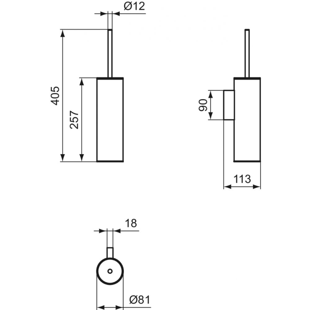 Suport perie wc crom lucios Ideal Standard Connect [2]