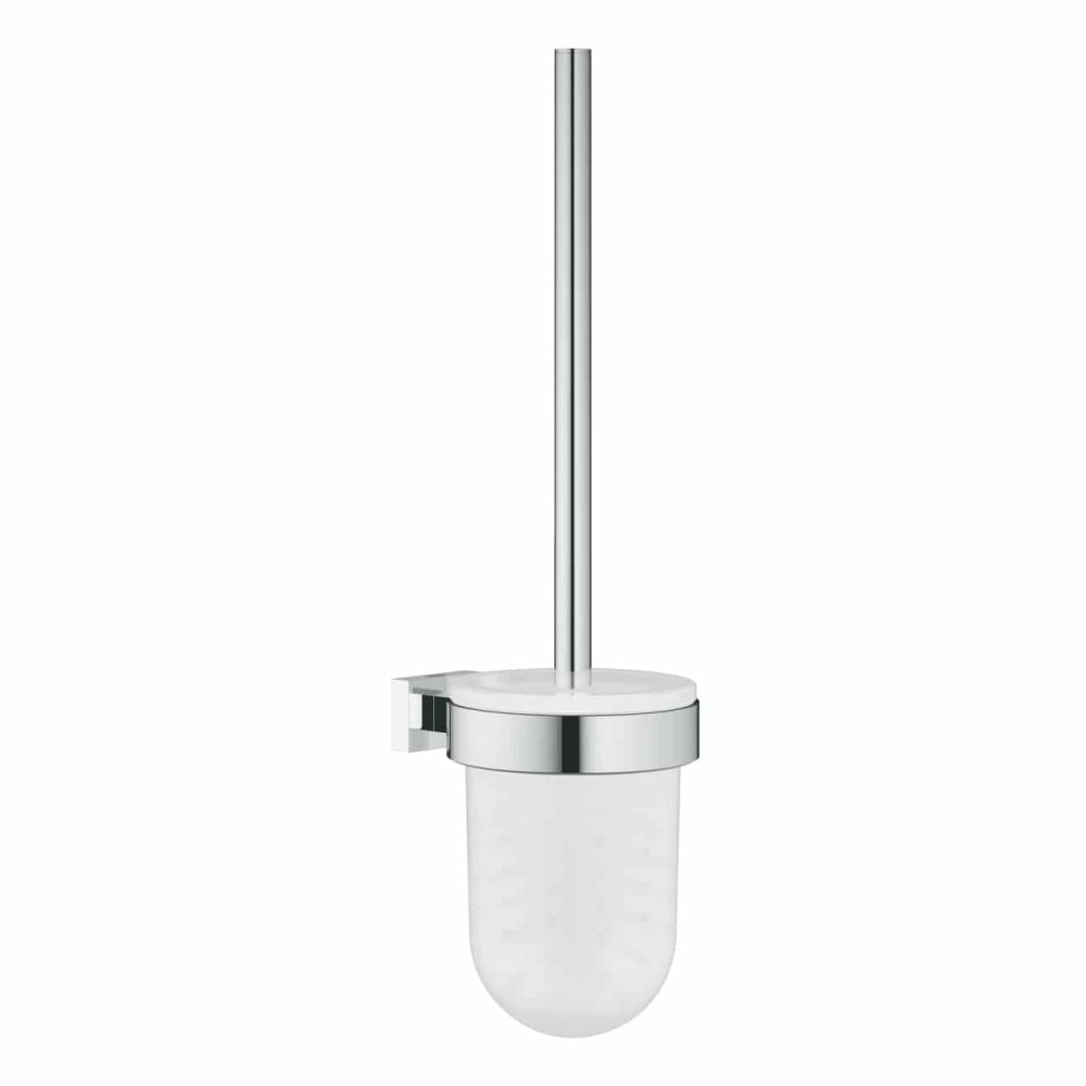 Perie cu suport pentru vasul de toaleta culoare crom Grohe Essentials Cube New