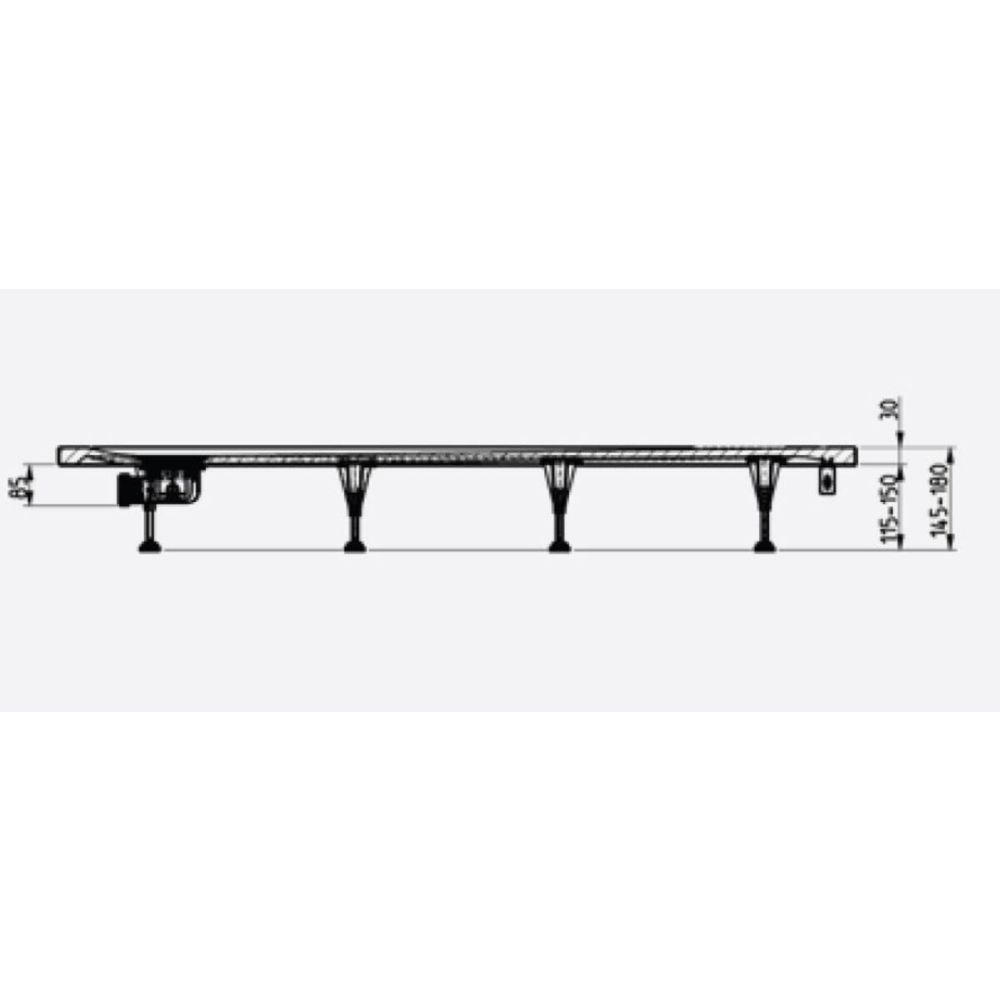 Set picioare sustinere cadita dus Ideal Standard Ultra Flat S universale [3]