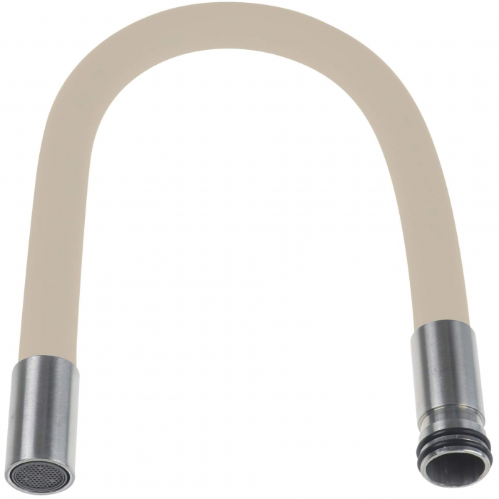 Pipa flexibila pentru baterie bucatarie, bej/inox,  Deante Luno [2]