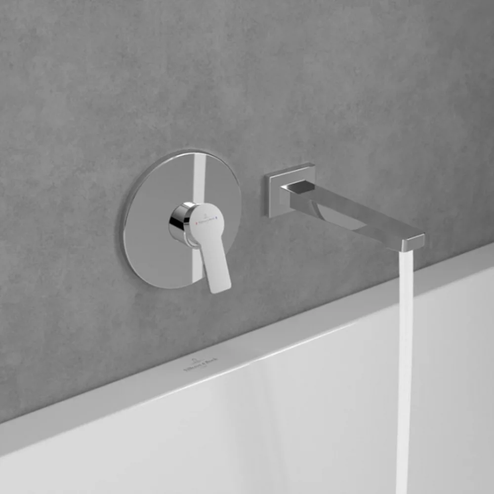 Pipa de umplere pentru cada 22 cm, crom, Villeroy&Boch Architectura Square [2]